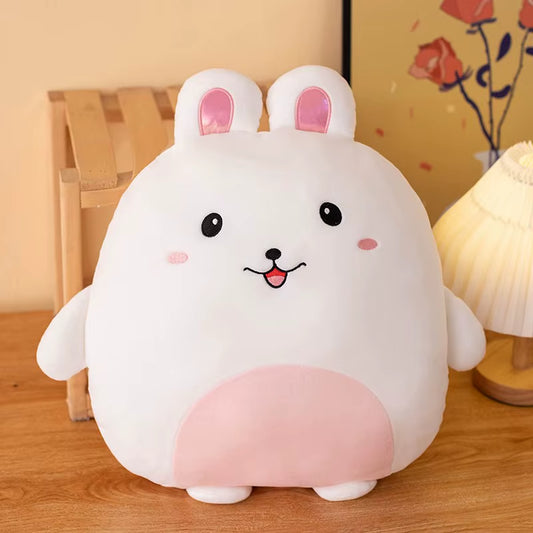 Adorable 40cm Kawaii Animal Plush Pillows - Penguin, Pig, Rabbit, Panda & Crab - Perfect Soft Gifts for Kids!