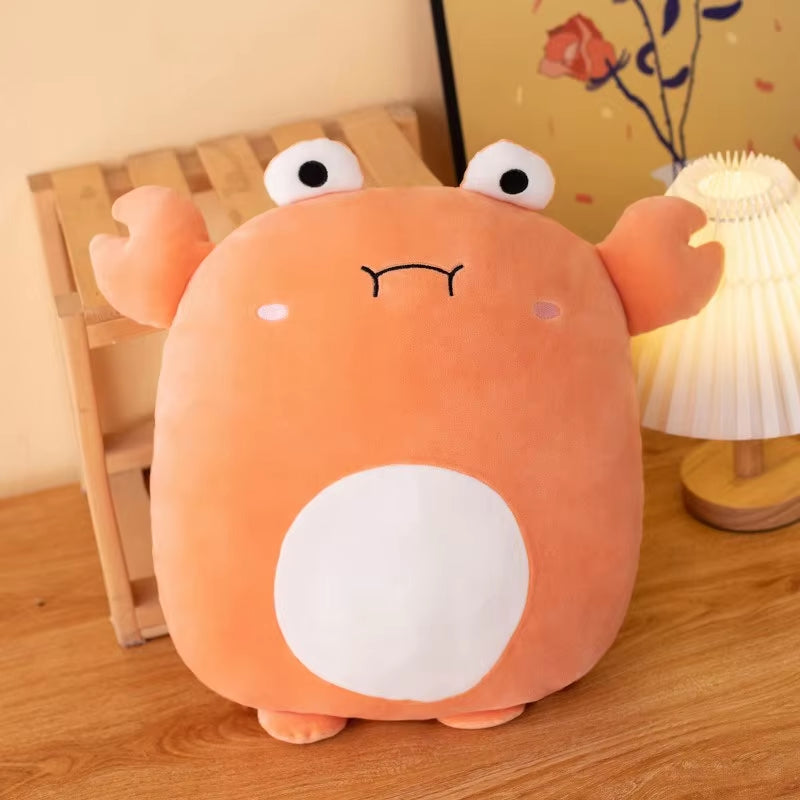 Adorable 40cm Kawaii Animal Plush Pillows - Penguin, Pig, Rabbit, Panda & Crab - Perfect Soft Gifts for Kids!