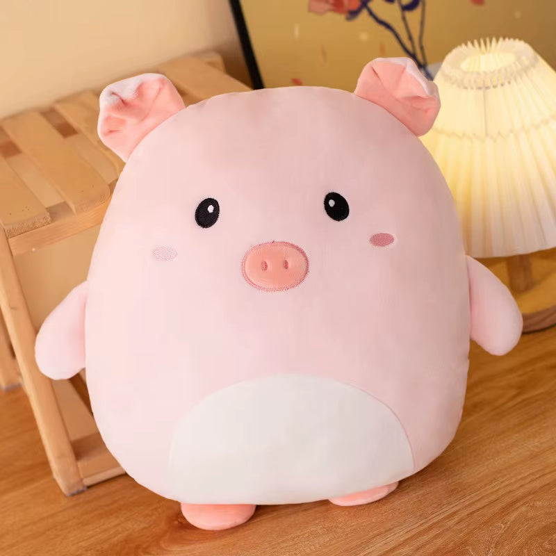 Adorable 40cm Kawaii Animal Plush Pillows - Penguin, Pig, Rabbit, Panda & Crab - Perfect Soft Gifts for Kids!