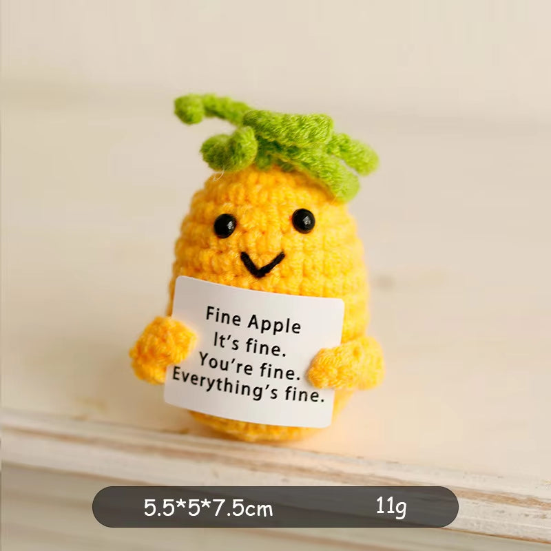 Charming Positive Energy Handmade Crochet Fruit and Veggie Dolls