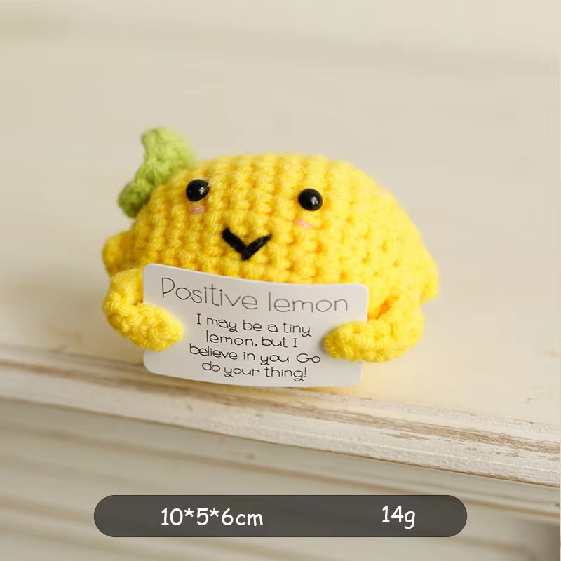 Charming Positive Energy Handmade Crochet Fruit and Veggie Dolls