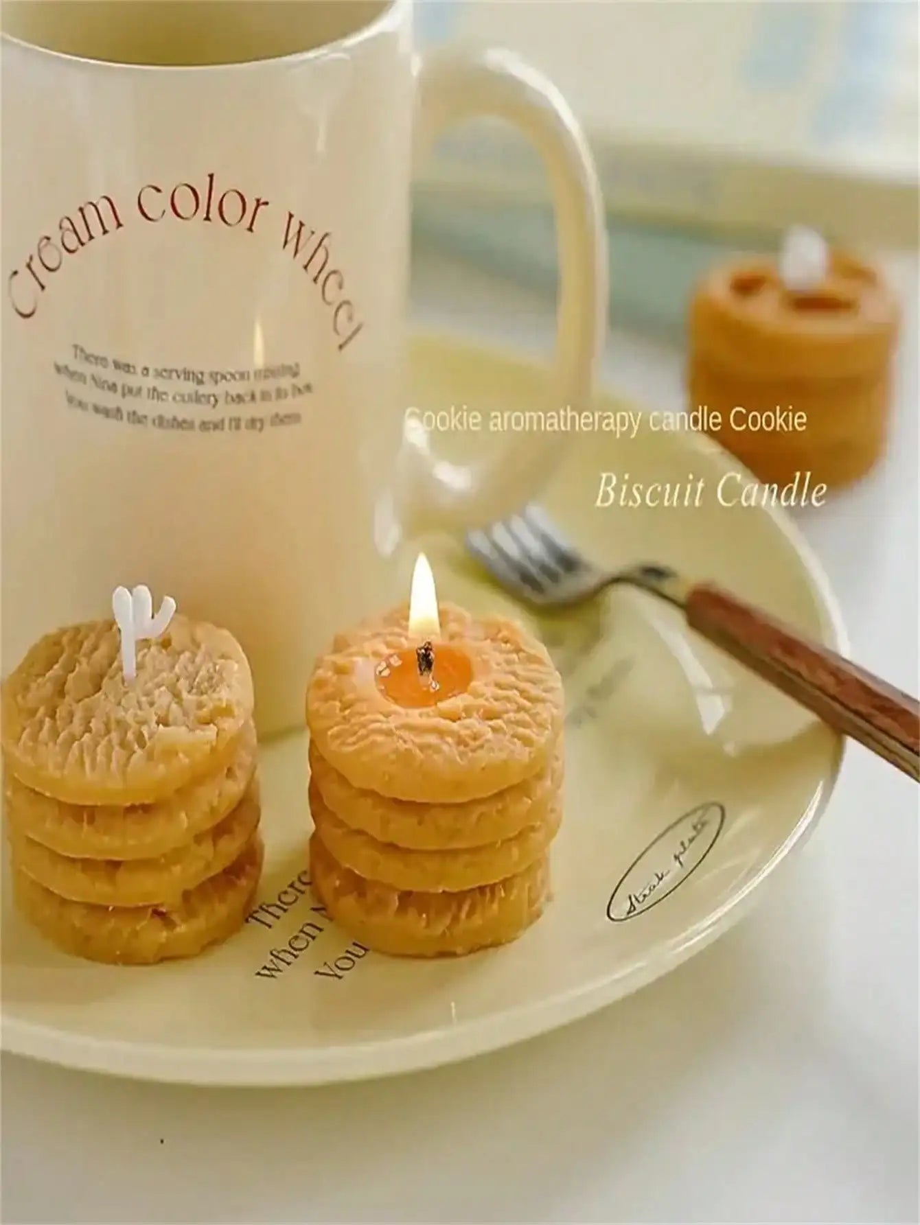 Four Cookie Aromatherapy Candles with Gift Box 