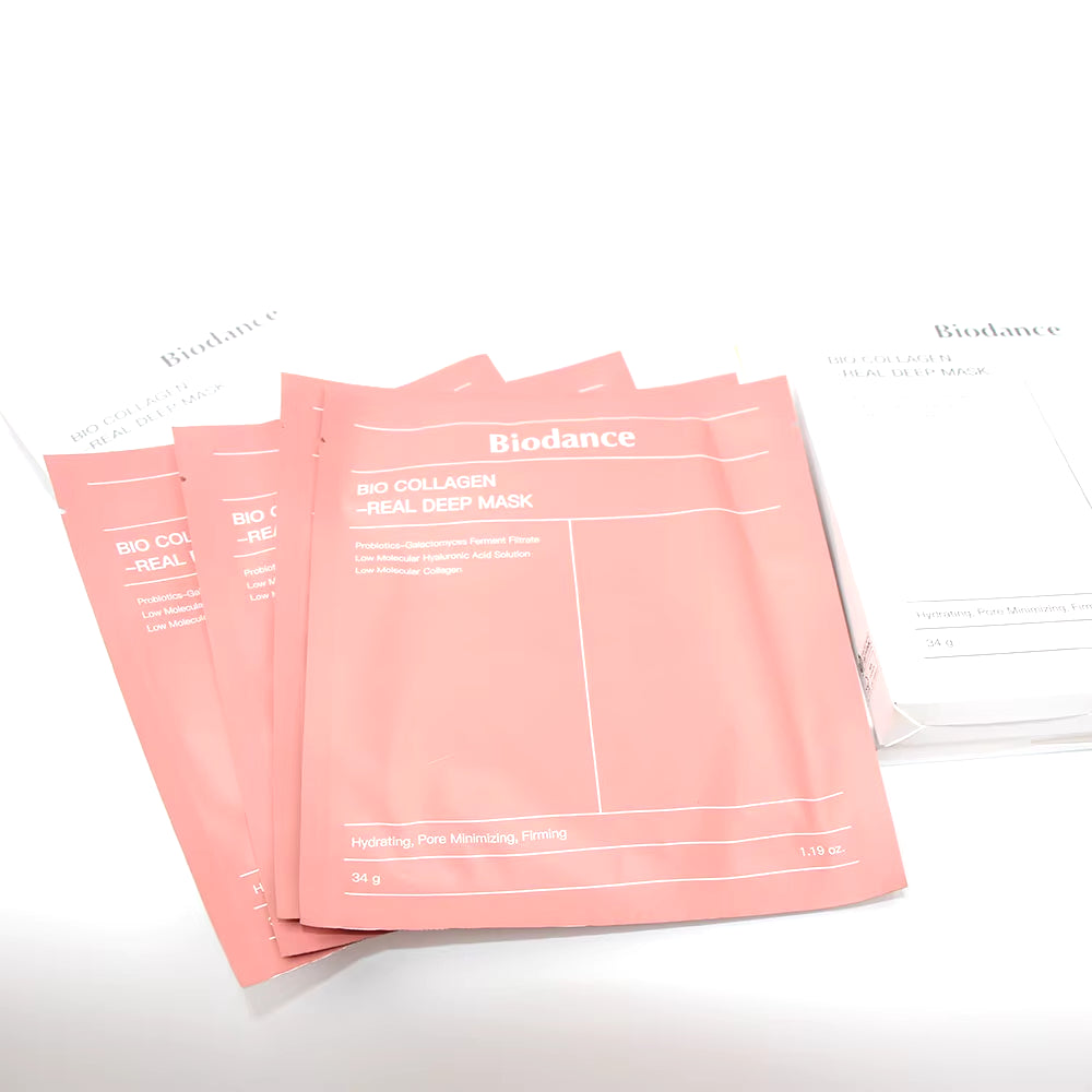 Revitalize Your Skin Overnight with Bio-Collagen Deep Hydrating Hydrogel Mask - 16 Pack for Pore Minimizing & Improved Elasticity!