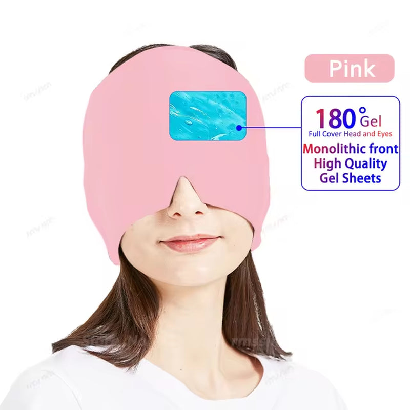 Ultimate Migraine Relief Hat - Hot & Cold Therapy Ice Cap for Headache and Stress Pain Relief