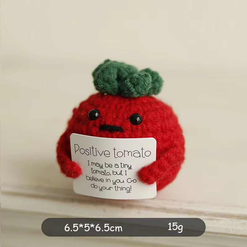 Charming Positive Energy Handmade Crochet Fruit and Veggie Dolls