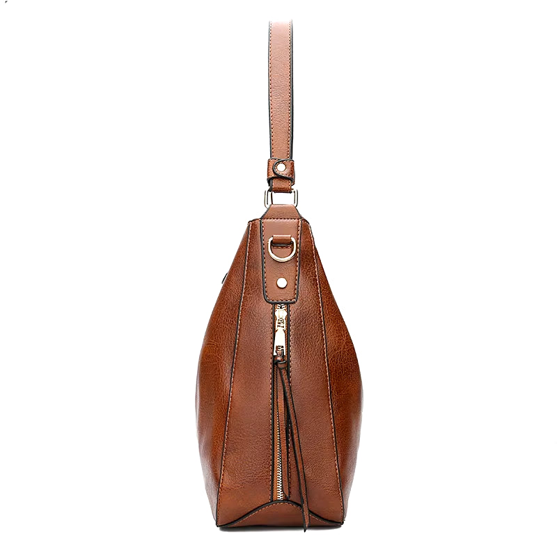 Stylish DIDABEAR Leather Hobo Bag for Women - Vintage Large Capacity Tote & Shoulder Purse