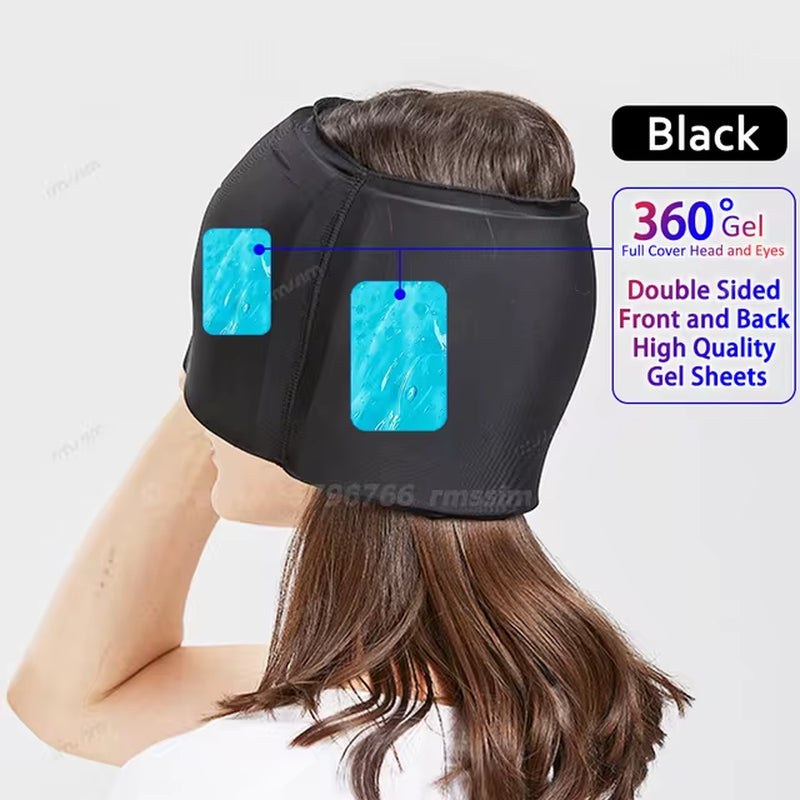 Ultimate Migraine Relief Hat - Hot & Cold Therapy Ice Cap for Headache and Stress Pain Relief